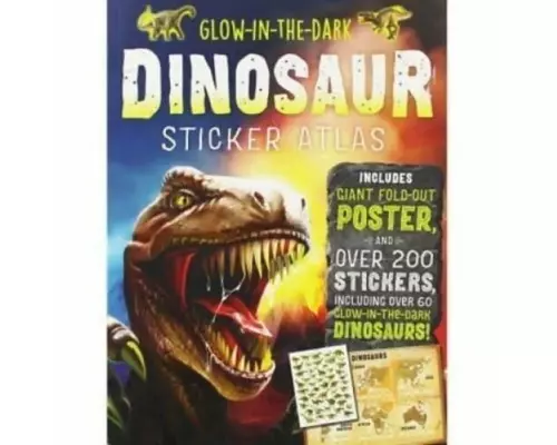 Glow-in-the-dark Dinosaur Sticker Atlas