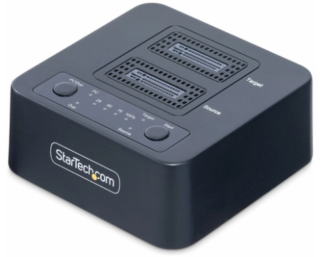 StarTech.com M2-HDD-DUPLICATOR-N1 System zum Duplizieren von Medien und Daten HDD/SSD-Duplikator Schwarz 1 Kopien