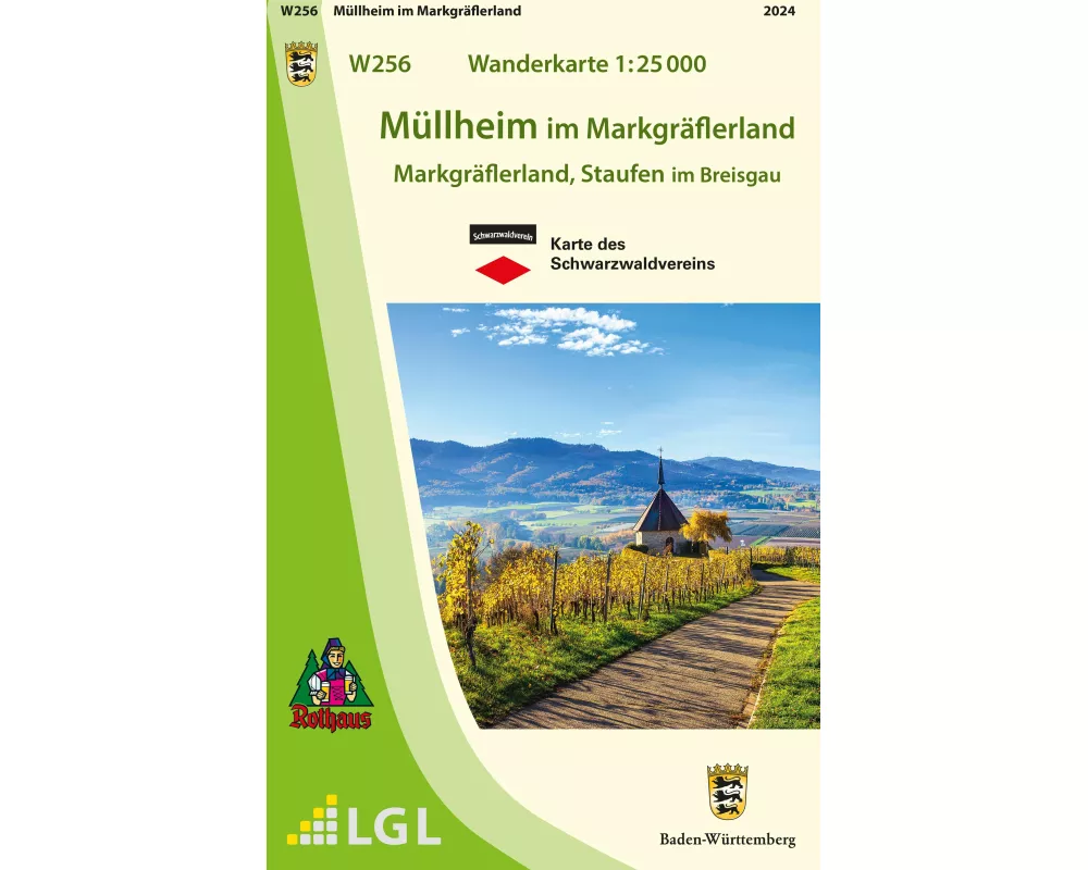 W256 Wanderkarte 1:25 000 Müllheim im Markgräflerland