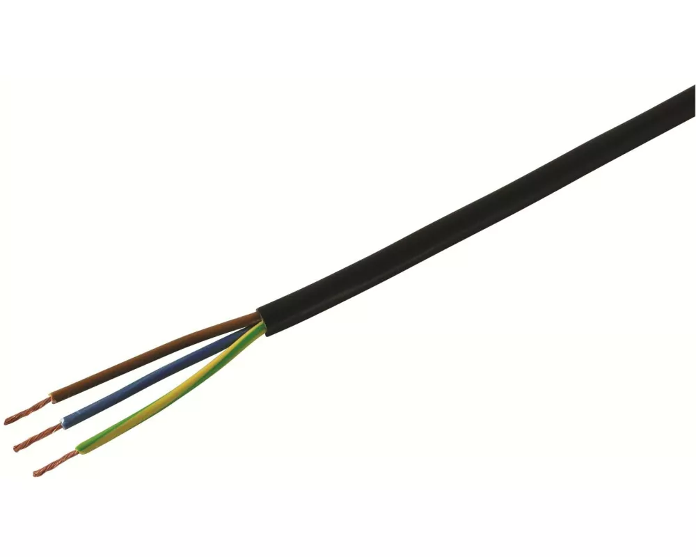 STEFFEN Installationskabel TD 3 x 0.75 mm², 100 m Schwarz