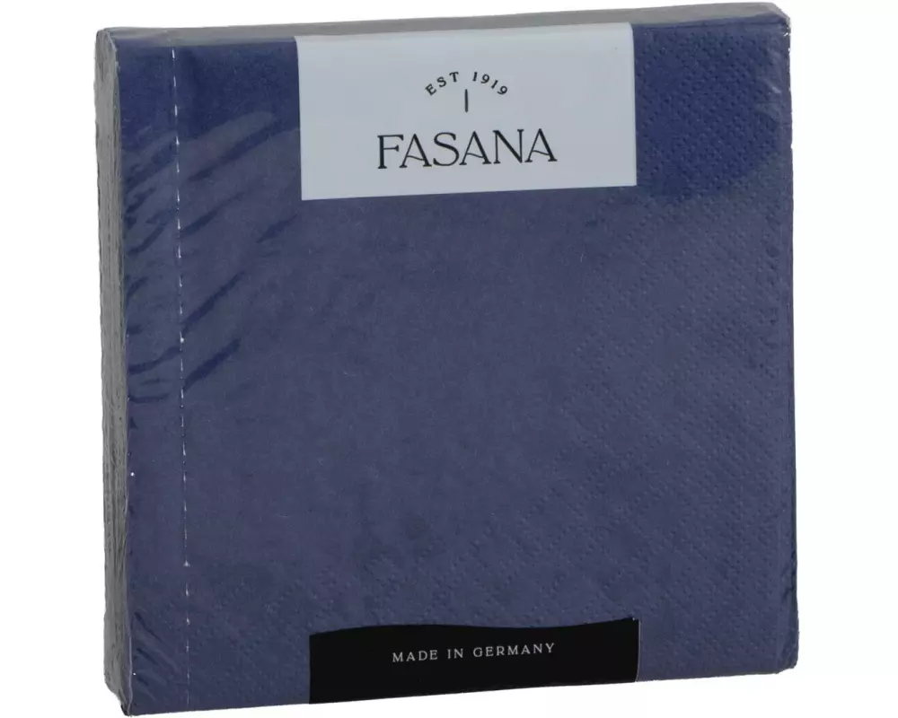 ELCO Cocktailservietten Uni, Blau, 24 x 24 cm, 20 Stück