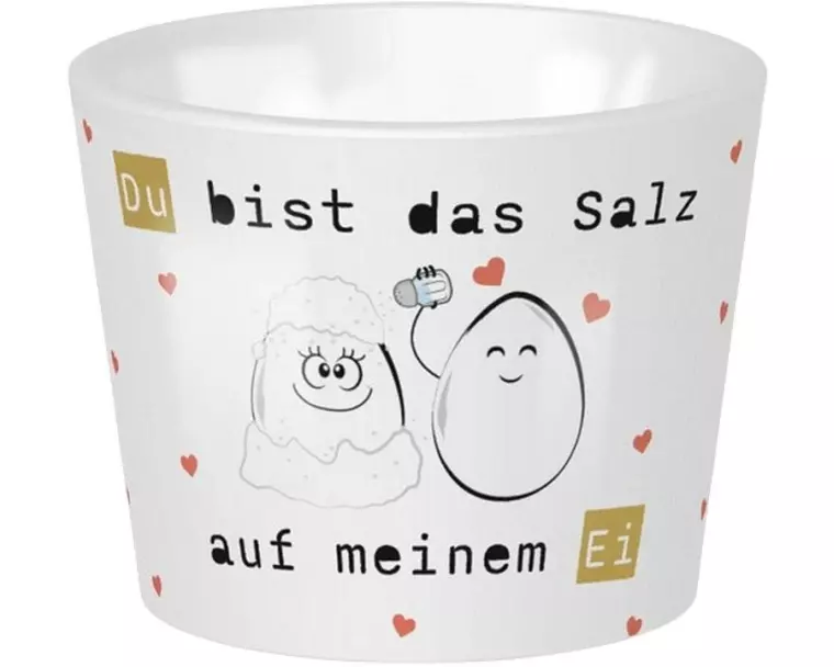 Sheepworld Eierbecher Du bist das Salz Weiss