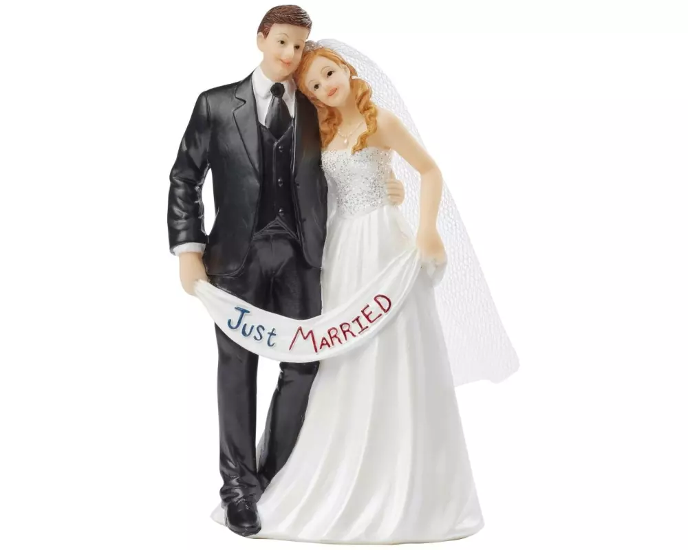 HobbyFun Mini-Figur Hochzeitspaar 13.5 x 7 cm