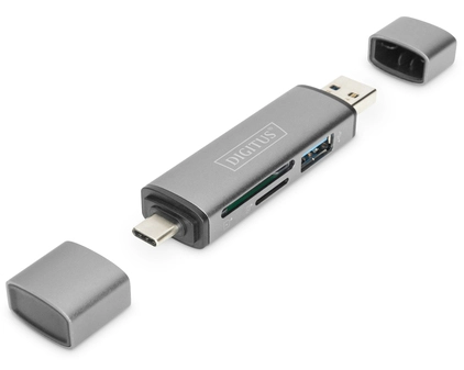 "Dual Card Reader Hub USB-C / USB 3.0, OTG"