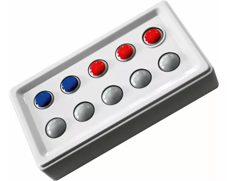 Abaco 10-tricolor. rot/blau