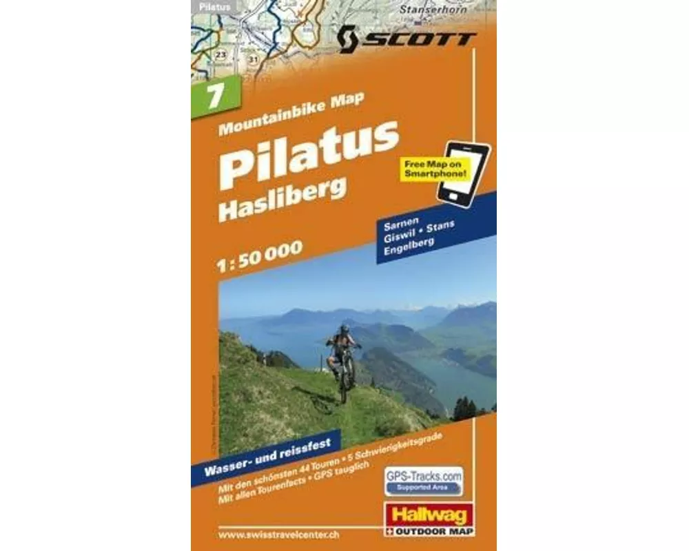 Hallwag Mountainbike-Karte 7 Pilatus 1:50.000