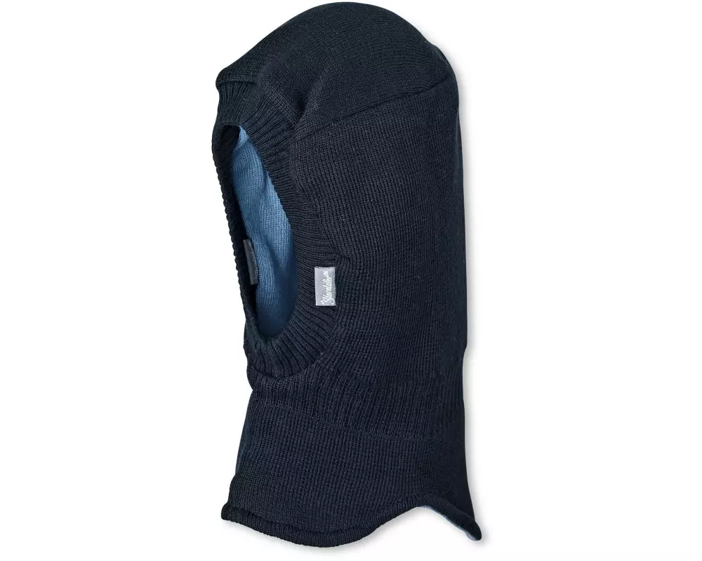 Sterntaler Wende-Strickmütze aus Baumwolle in Marine