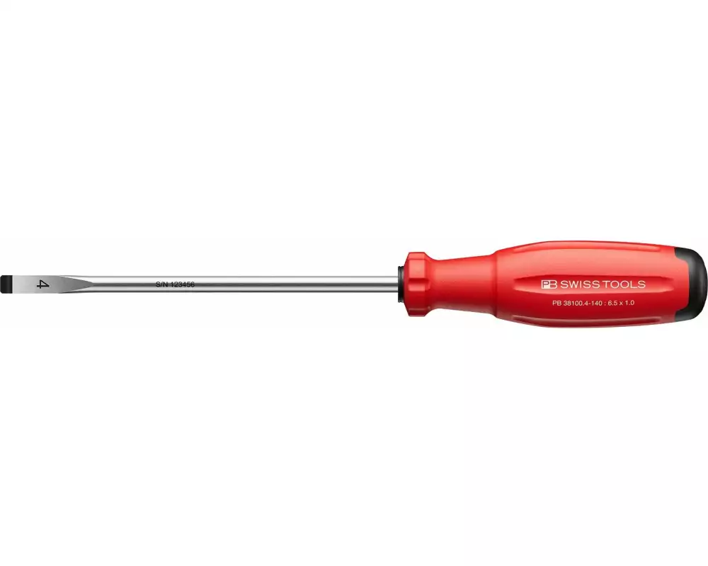 PB Swiss Tools Schraubenzieher 38100 SwissGrip Evo Schlitz 140 mm