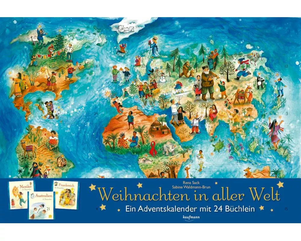 Weihnachten in aller Welt - Ein Adventskalender mit 24 Büchern