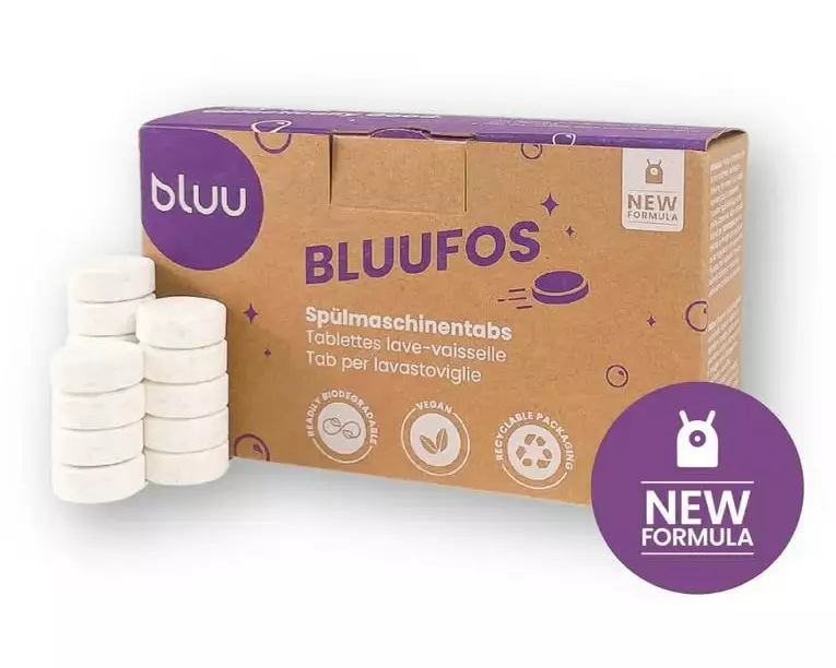 bluu Maschinenspülmittel Bluufos Spülmaschinentabs 62 Stück