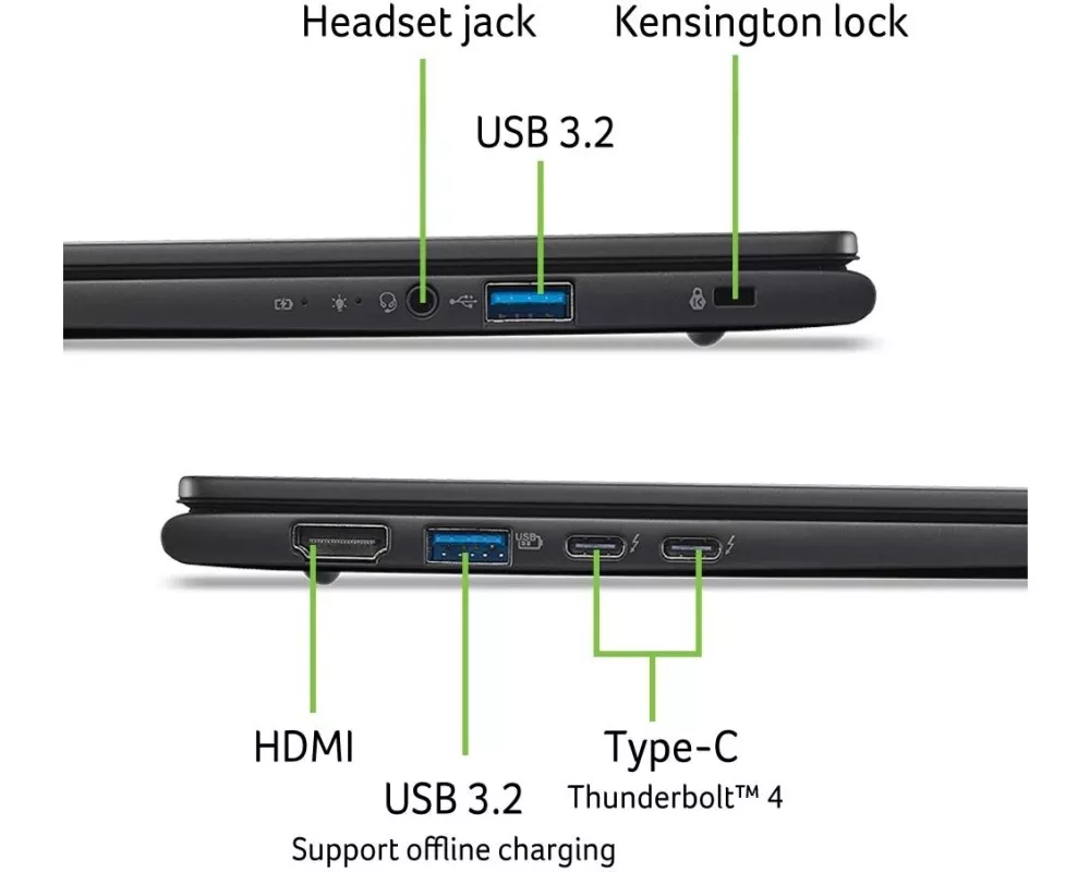 Acer Notebook TravelMate P6 (TMP614-54-TCO-766Z)