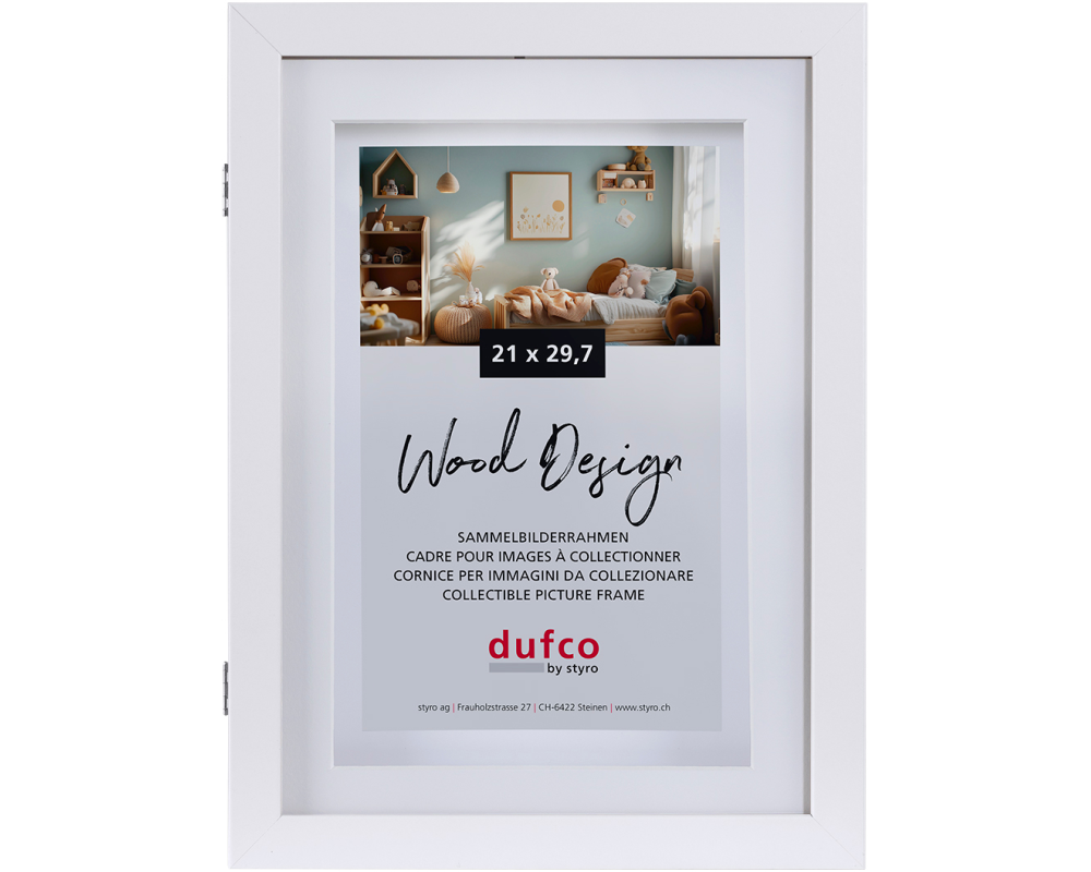 DUFCO Bilderrahmen 21x29.7cm 1620.10001 MemoryFrame, weiss