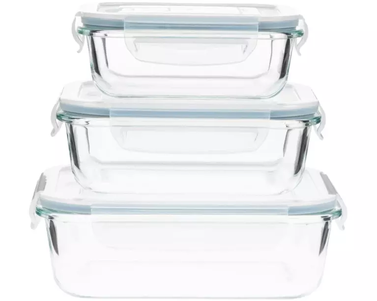 FURBER Vorratsbehälter Glas, 3 Stück