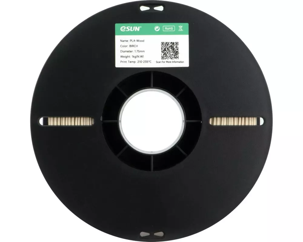 eSun Filament PLA Wood, Birke 1.75 mm 1 kg