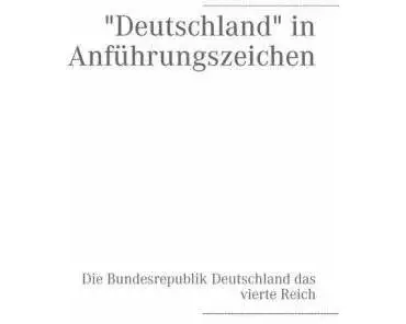 "Deutschland" in Anführungszeichen