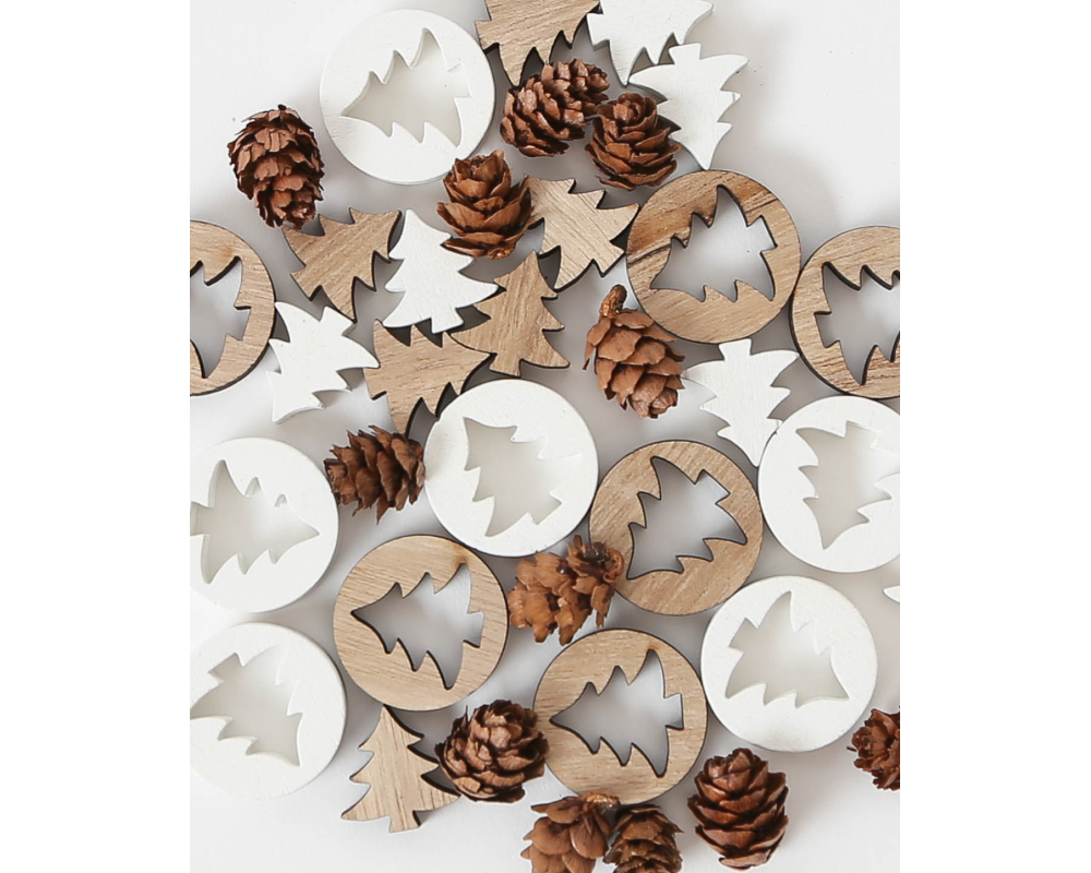 I AM CREATIVE Streuteile Tannenmix MAA6104.100 24 Stück