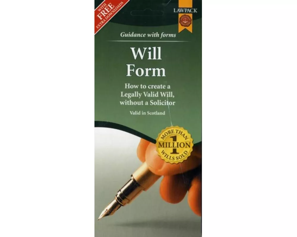 Last Will & Testament Form Pack for Scotland