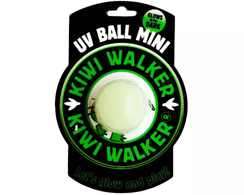 KIWI WALKER Hunde-Spielzeug Glow Ball Mini, Ø 6 cm