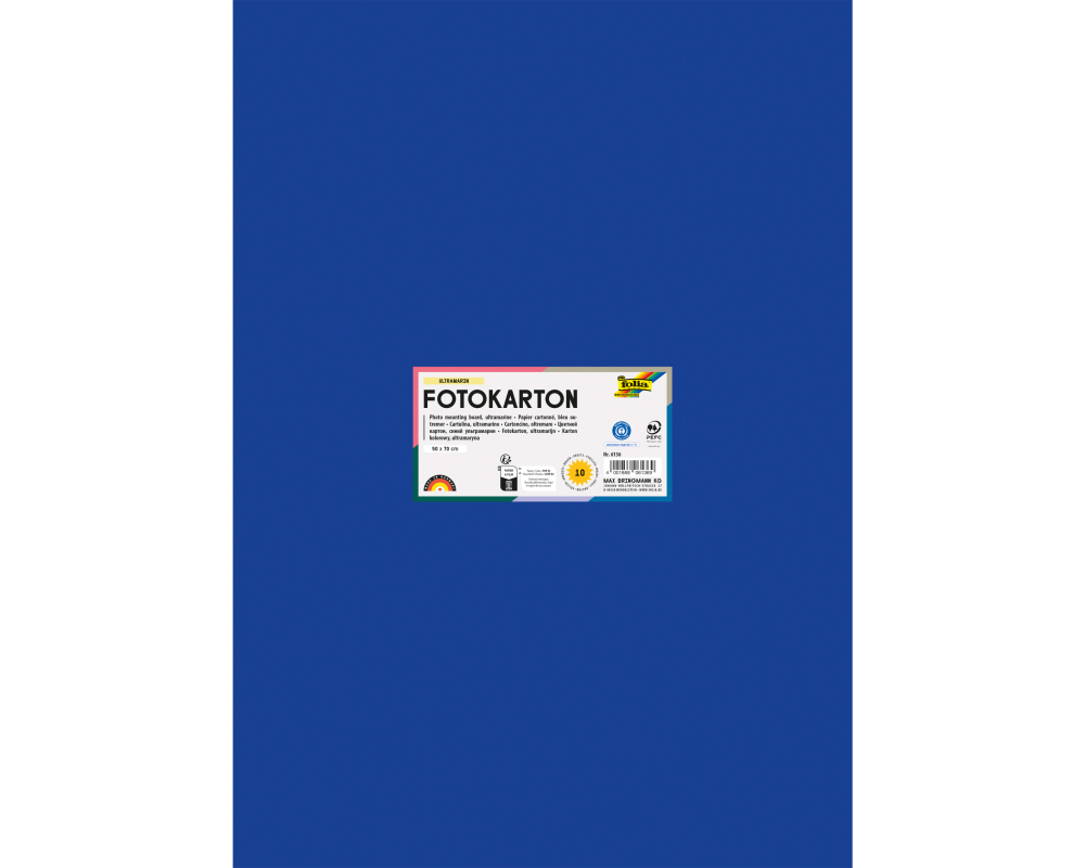 FOLIA Fotokarton 50x70cm 6136 300g, ultramarin