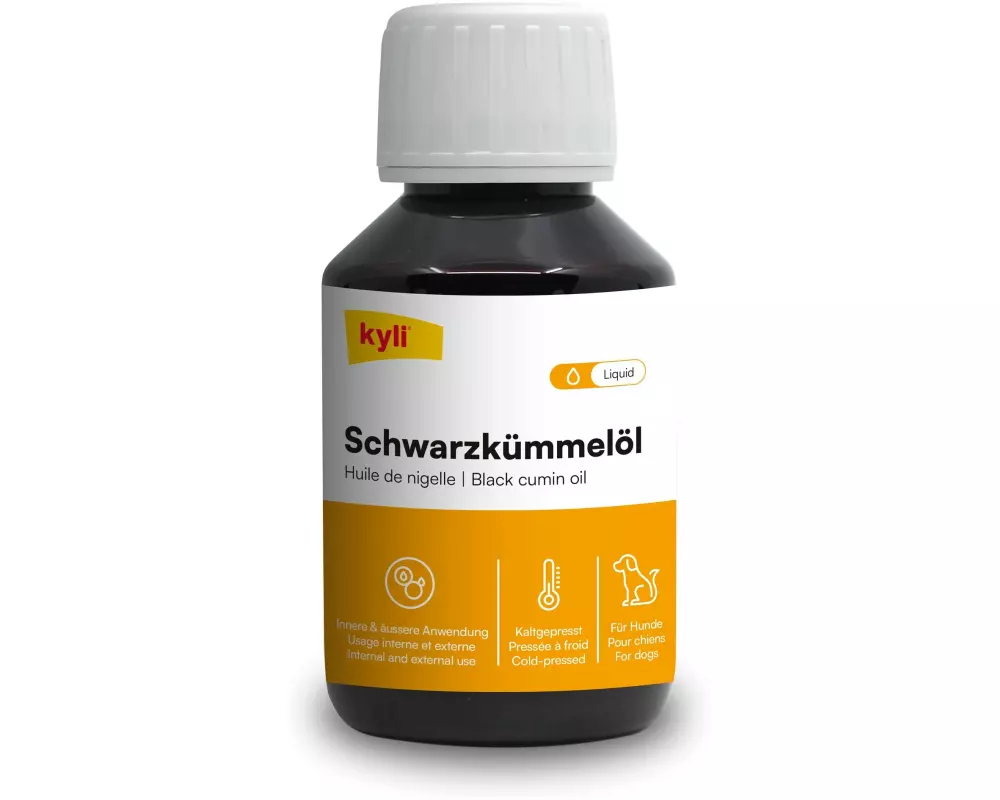 kyli Hunde-Nahrungsergänzung Schwarzkümmelöl, 100 ml