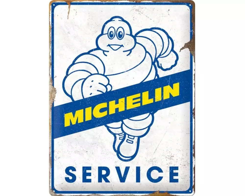 Nostalgic Art Schild Michelin Service 30 x 40 cm, Metall