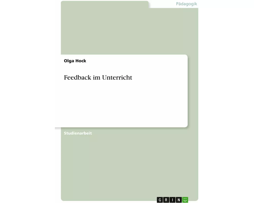 Feedback im Unterricht