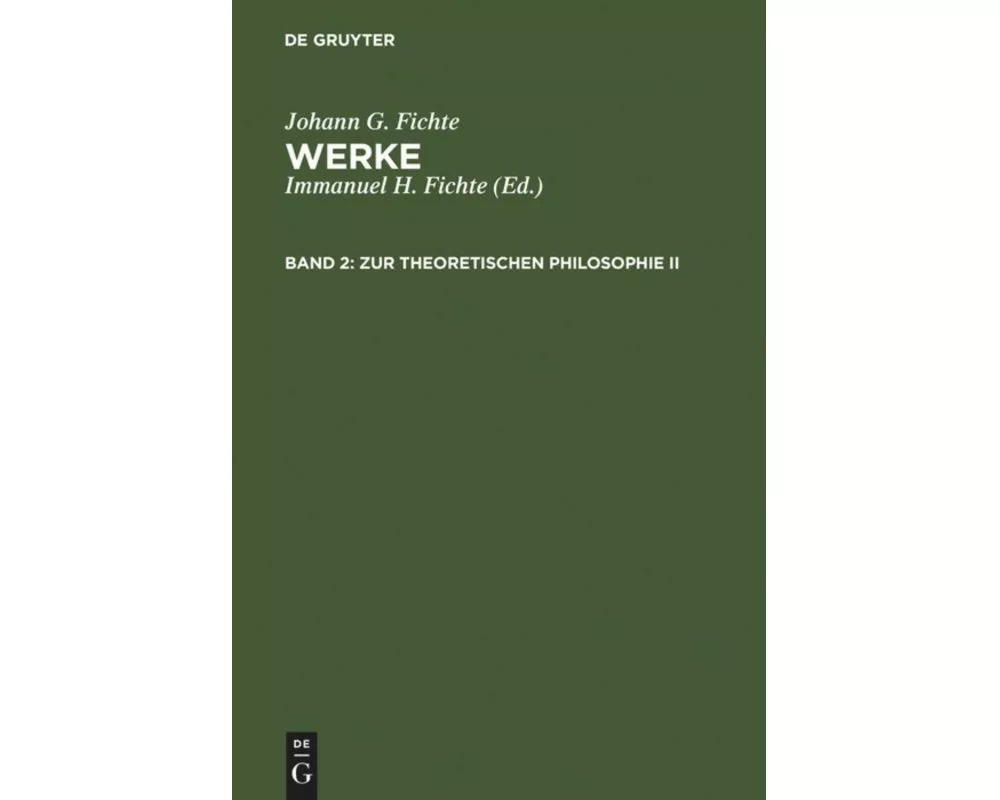 Zur theoretischen Philosophie II