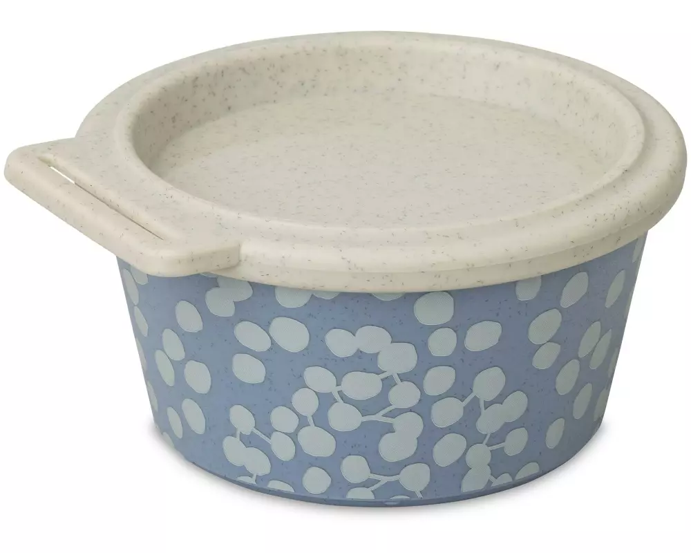 Koziol Schüssel Blomster Dot mit Deckel 250 ml, Blau