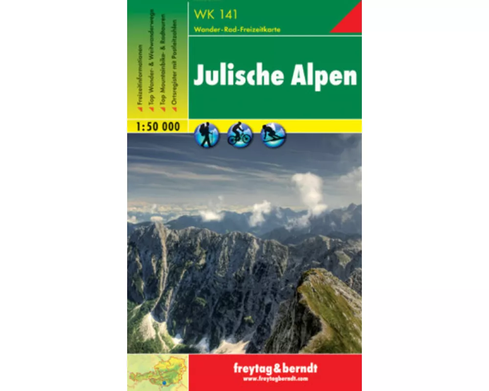 WK 141 Julische Alpen, Wanderkarte 1:50.000