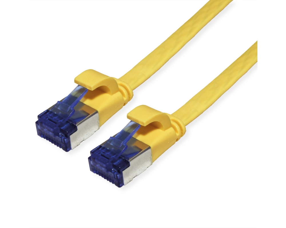 VALUE Patchkabel Cat.6A (Class EA) FTP, extra-flach, gelb, 5 m