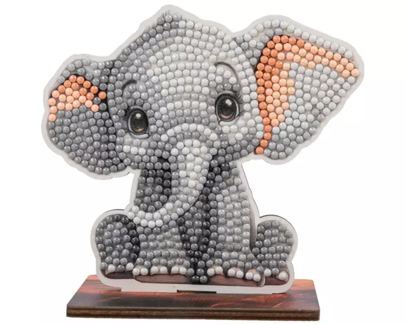 CRAFT Buddy Bastelset Elephant Crystal Art Wildlife Buddies