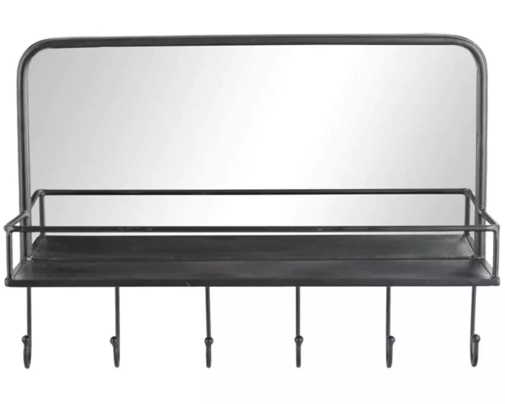 Lene Bjerre Spiegel Hildia 60 x 17 x 42 cm, Schwarz