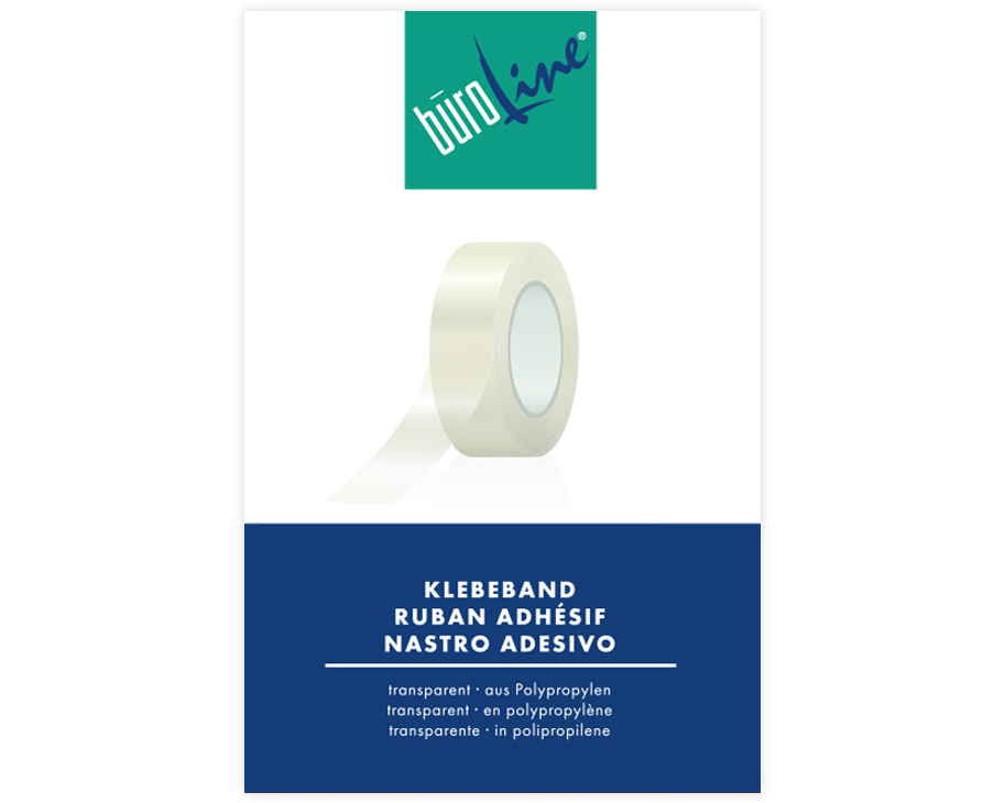BÜROLINE Klebeband 15mmx33m 131254 transparent, reissfest
