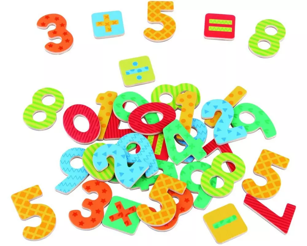 Spielba Holzspielwaren Magnete Zahlen, 60 Stück