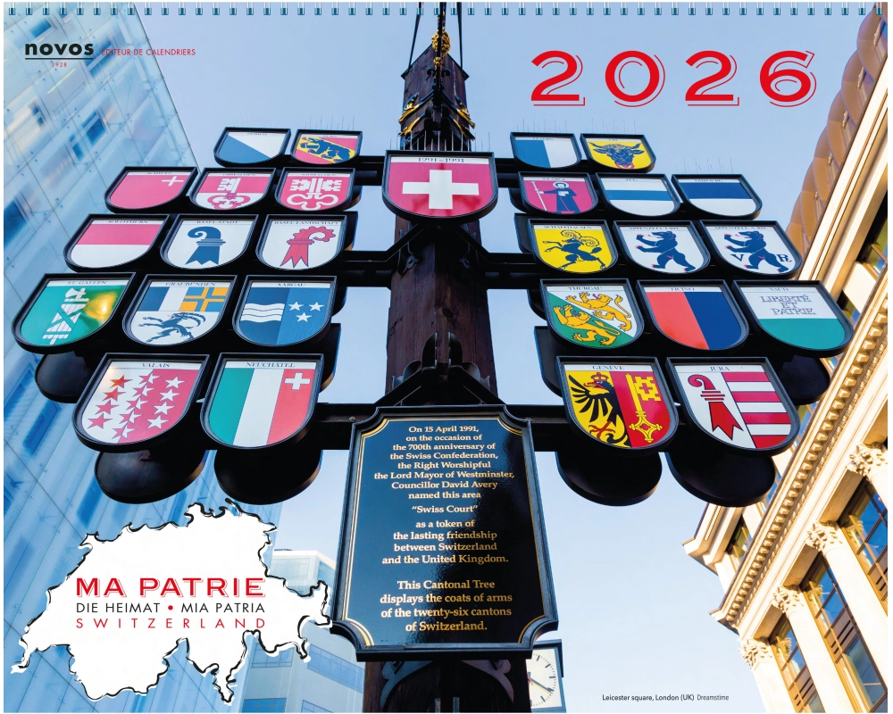 NOVOS Tischkalender Die Heimat 2026 507005 1M/1S ML 19.2x22.5cm