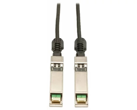 EATON TRIPPLITE SFP+ 10Gbase-CU, Passive, Twinax, Copper Cable, SFP-H10GB-CU5M Compatible, Black, 5M 16.4ft.