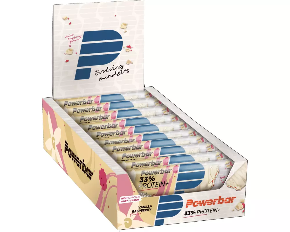 PowerBar Riegel 33% Protein Plus Vanille-Himbeere
