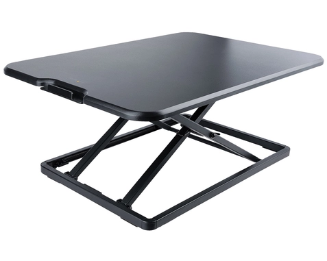 StarTech.com Standing Desk Converter for Laptop, Up to 8kg/17.6lb, Height Adjustable Laptop Riser, Table Top Sit Stand Desk Converter