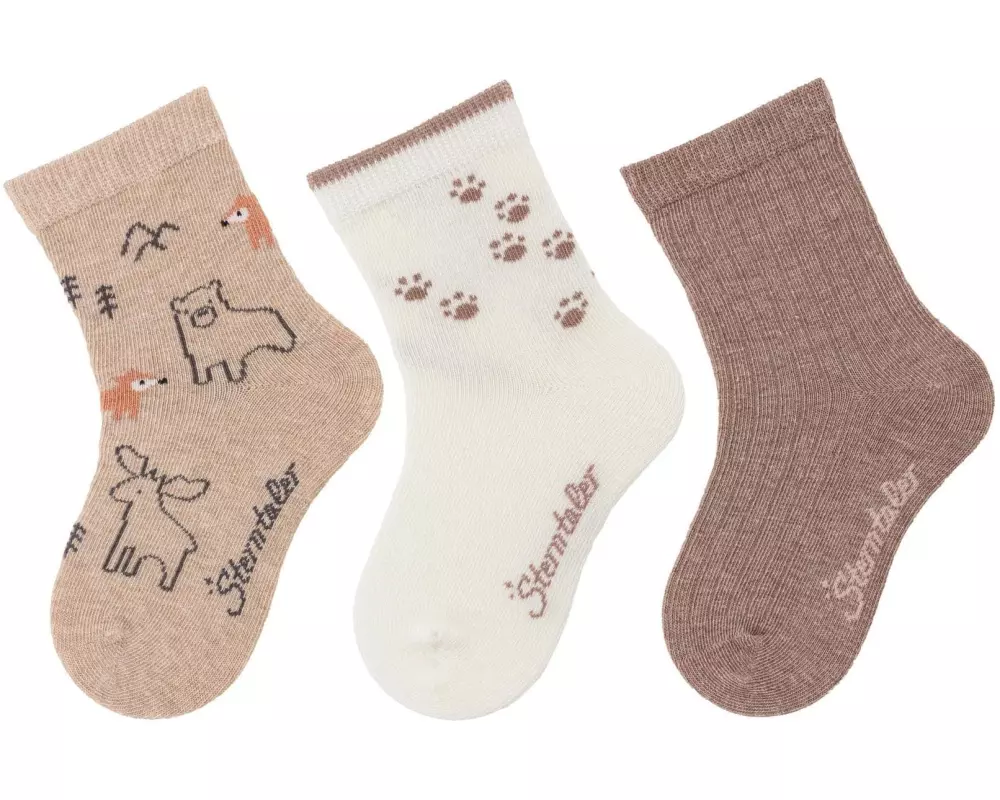 Sterntaler Socken 3er Set Waldtiere Gr. 19/22