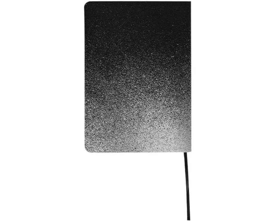 Nuuna Notizheft S Stardust 15 x 10.8 cm, Dot, Schwarz/Weiss