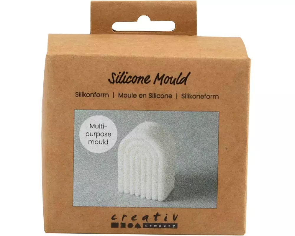 Creativ Company Kerzengiessform aus Silikon Weiss