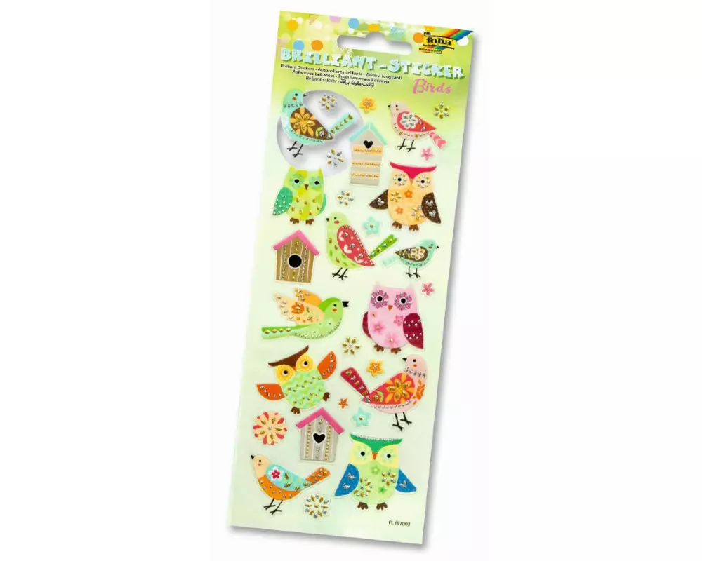 Folia Metallic Sticker Brilliant Birds Mehrfarbig 1 Stück