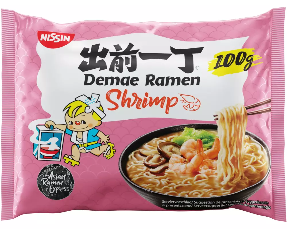 Nissin Food Demae Ramen Nudelsuppe Crevetten 100 g