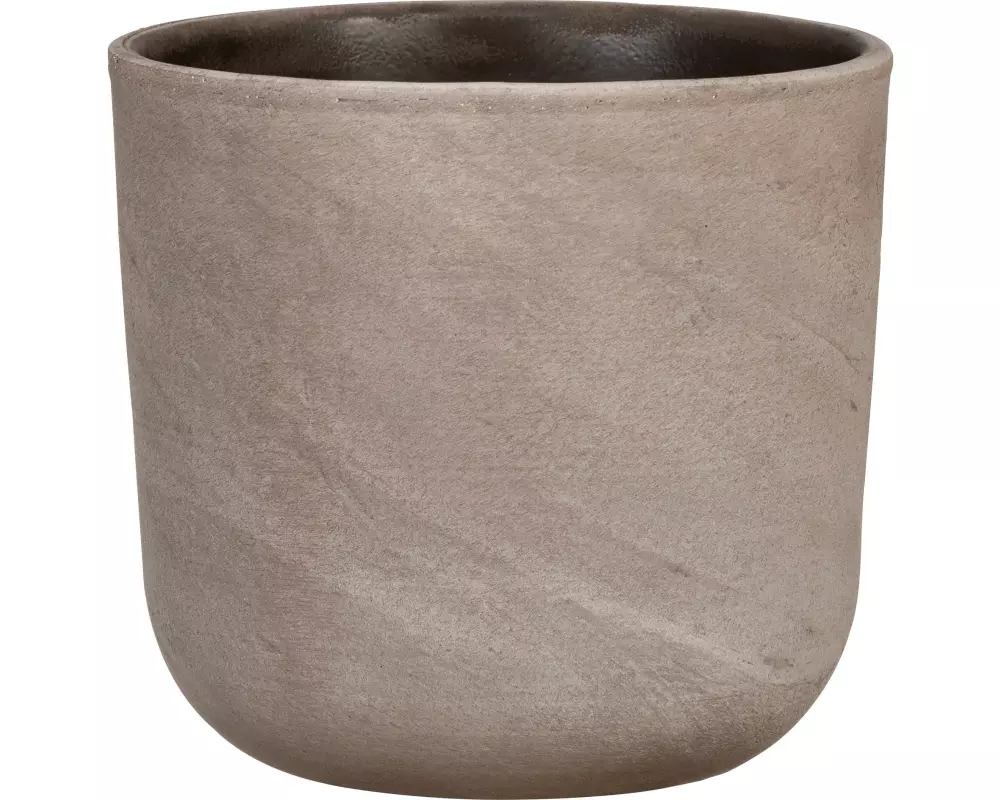 scheurich Blumentopf Travertino 981, 20.2 cm, Braun