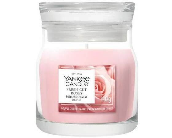 Yankee Candle Signature Duftkerze Fresh Cut Roses Signature Small Jar