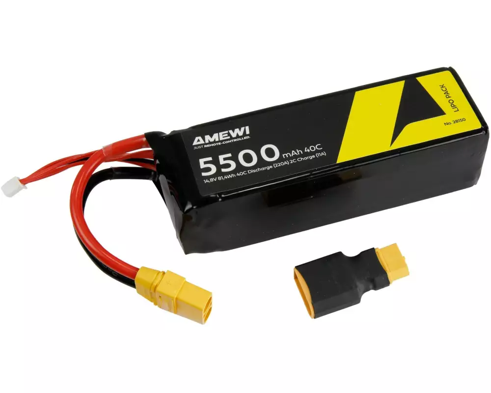 Amewi RC-Akku LiPo 4S 14.8 V 5500 mAh 40C XT90
