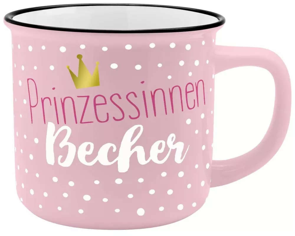 Sheepworld Universaltasse Prinzessinnen 350 ml , 1 Stück, Rosa