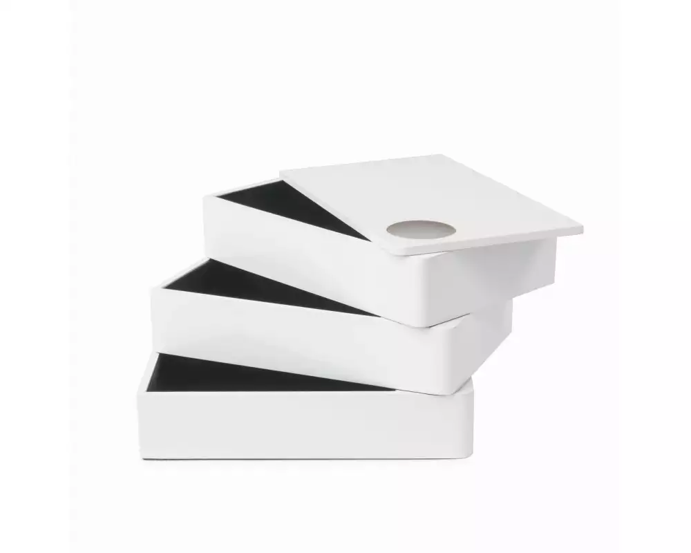 Umbra Schmuckschatulle Spindle 19 x 13 cm, Weiss