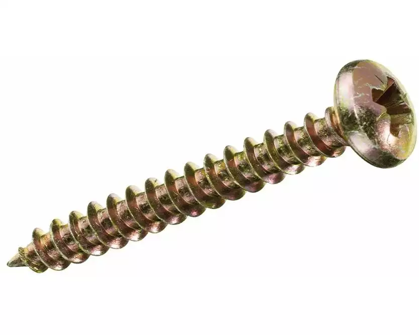 FTM Spanplattenschrauben Pan Head 4 x 12 mm Stahl, 20 Stück