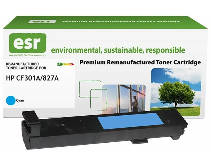 ESR Toner cartridge compatible with HP CF301A cyan remanufactured 32.000 pages